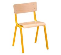 Chaise scolaire SYLLAB Taille 4 - CP/ CE1 jaune