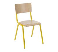 Chaise Scolaire T6 Color - jaune