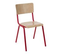 Chaise Scolaire T6 Color - rouge