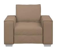 Chaise Simple moderne - Fauteuil relax - 1 place - Cappuccino 100 cm Simili cuir @288385