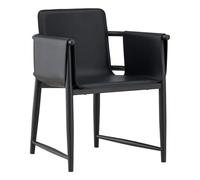 Chaise Style Fauteuil "Bjare" 78cm Noir