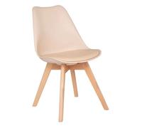 Chaise style scandinave Baya Atmosphera - Beige - Beige -