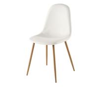 Chaise style scandinave blanche 44x86x55cm Blanc
