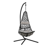 Edinburgh Chaise de jardin suspendue, gris, noir.