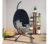 Vidaxl Chaise suspendue avec câble standard et acier -anthracite -sonnant