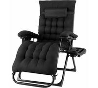 Chaise suspendue, fauteuil design moderne, coussin amovible, chaise noire (1 pièce)