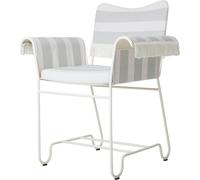 Chaise Tropique à Franges Blanc/Rayure Leslie 20