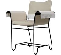 GUBI Chaise à accoudoirs Tropique avec franges Black-Leslie 12
