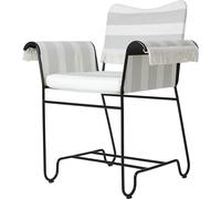 Chaise Tropique à Franges Noir/Rayure Leslie 20