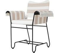 Chaise Tropique à Franges Noir/Rayure Leslie 40