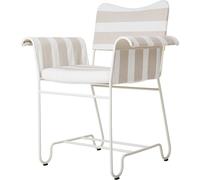 Chaise Tropique Blanc/Rayure Leslie 40