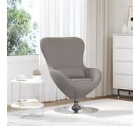 Chaise Œuf en Tissu Taupe vidaXL Taupe