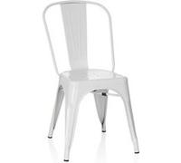 VANTAGGIO BRUSH - Chaise de bistrot Blanc mat