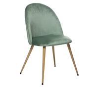 Chaise velours ""Slano"" Atmosphera - Céladon - Céladon -