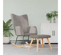 VIDAXL Chaise à bascule - Taupe