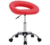 VIDAXL Chaise pivotante - Rouge similicuir