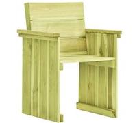 vidaXL Chaise de jardin non pliable en bois de pin imprégné H. 86 cm