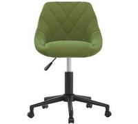 vidaXL Chaise pivotante de salle à manger - Vert clair