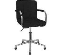 vidaXL Chaise pivotante - Noir