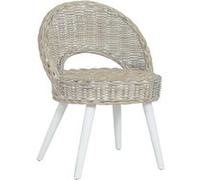 VidaXL Chaise de canapé - Rotin kubu blanc