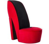 Chaise vidaxl interieur non empilable non pliable en plastique H. 85.5 cm rouge Rouge G