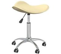 Chaise interieur non pliable en plastique H. 46 cm beige
