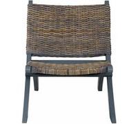 Chaise Vidaxl interieur non pliable H. 70 cm en bois gris gris G