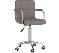 vidaXL Chaise pivotante Taupe H. 74,5 cm