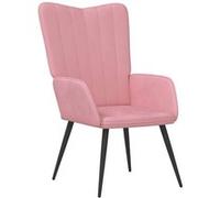vidaXL Chaise de relaxation Rose Velours