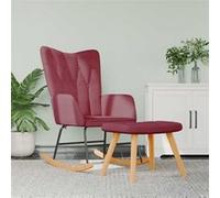 Chaise interieur non pliable H. 98 cm en bois massif rouge