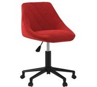 Chaise Vidaxl velours 67.5 cm rouge rouge G