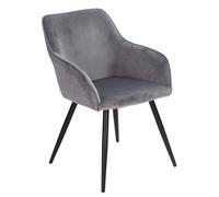 Happy Garden Chaise GISELE vintage velours gris