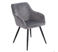 Happy Garden Chaise GISELE vintage velours gris