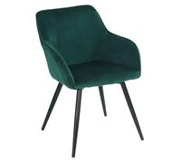 Chaise vintage GISELE velours vert
