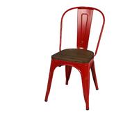 Chaise vintage Liv H84 cm - Rouge