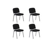 XT 600 lot de 4 - Chaise à quatre pieds argent / noir