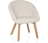 SCANDI TED - Chaise rembourrée Blanc