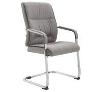 Chaise visiteur XXL Anubis tissu , Gris