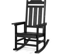 Chaises à Bascule pour Porche-VEVOR-Chaise à Bascule D'extérieur HIPS-pour Jardin, Balcon, Porche-Noir