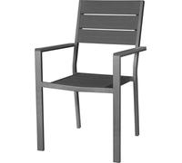 Chaises à lattes grises Bolero Valletta (4 pièces)