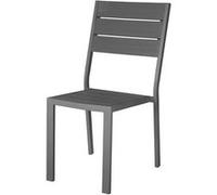 Chaise Bolero Valletta à structure grise (4 pièces)