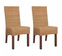 vidaXL Chaises rotin naturel