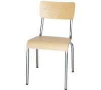 Chaises avec Assise et Dossier en Bois Cantina Galvanisées x 4 Bolero 13 G
