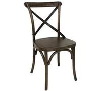 Chaises couleur noyer avec dossier croisé Bolero - x 2 G