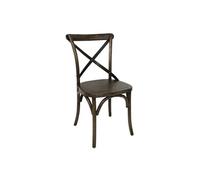 Chaises couleur noyer avec dossier croisé - x 2