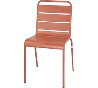 Chaises d'appoint Bolero en terre cuite, fabriquées en acier (4 pièces)
