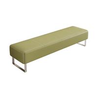 Chaises de hall élégantes en cuir synthétique vert - Bancs de conférence et de réception confortables pour bureau, aéroport, clinique, hôpital, banque, salon - 120 x 40 x 40 cm, design moderne, sièges
