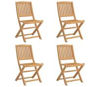 vidaXL Chaises de jardin Lot de 4 pliables 57x49x90 cm Bois massif d'acacia