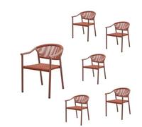 Chaises de jardin Barbara couleur rouille (6)