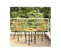 vidaXL Chaises de jardin 2 pcs. 48x62x84 cm rotin PE